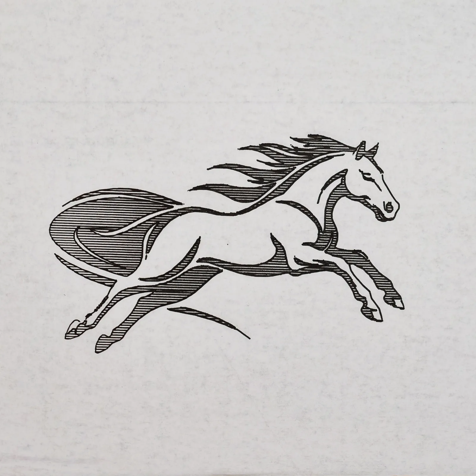 Horse logo case physical plot output