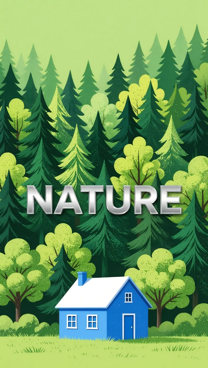 Nature forest house validation run source image