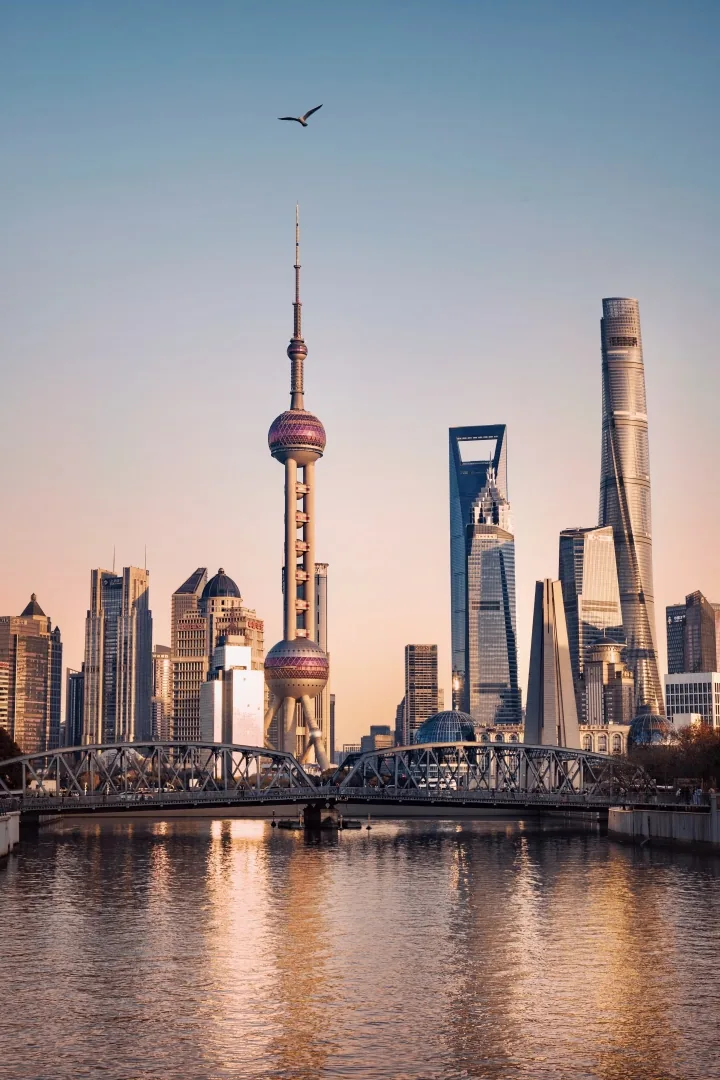 Shanghai skyline main run source photo