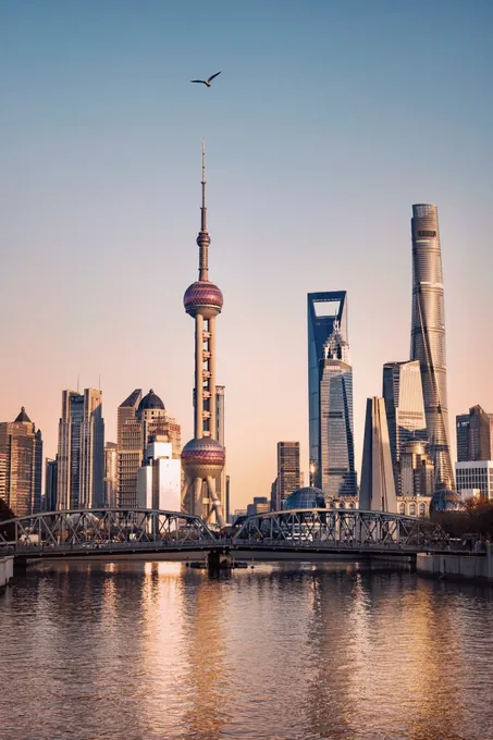 Source photo: Shanghai skyline