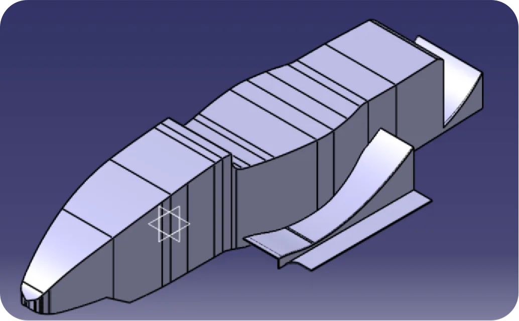 Simplified full-car model for aero analysis