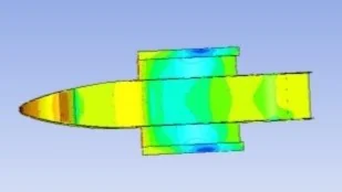 3D pressure distribution on the simplified full-car model
