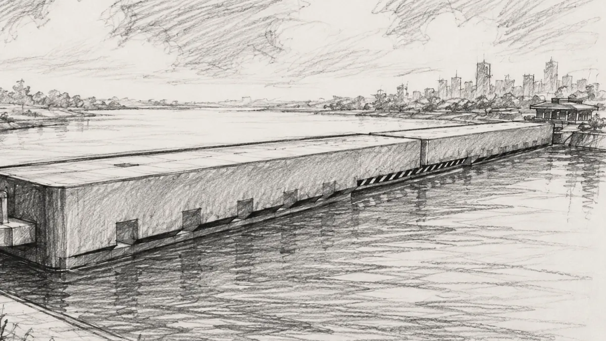 Estuary tidal gate concept image