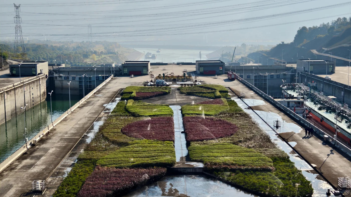 Three Gorges ship-lock site